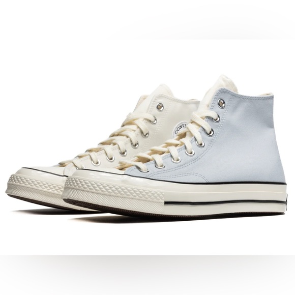 Converse High Top Chuck Taylor 70 Nautical Tri-Blocked Ghosted Vintage White - Picture 5 of 14